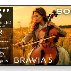 Sony 189 cm (75 inches) BRAVIA 5 Series 4K Ultra HD Smart Mini LED Google TV K-75XR55A