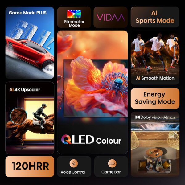 Hisense 215 cm (85 inches) E7Q Series 4K Ultra HD Smart QLED TV 85E7Q (Black) - Image 9
