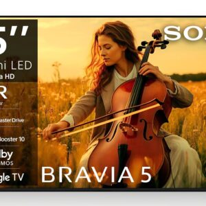 Sony 164 cm (65 inches) BRAVIA 5 Series 4K Ultra HD Smart Mini LED Google TV K-65XR55A