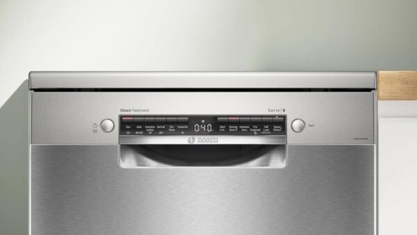 Bosch 15 Place Series-6 Settings free-standing Dishwasher 60 cm Brushed steel anti-fingerprint,with Wi-Fi Dishwasher, (SMS6HMI00I, Silver) - Image 5