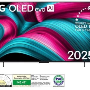 LG OLED evo AI 106cm (42) TV (C5), a9 Gen8 AI Processor 4K, VRR 144Hz Refresh Rate, Dolby Vision & Atmos 2025