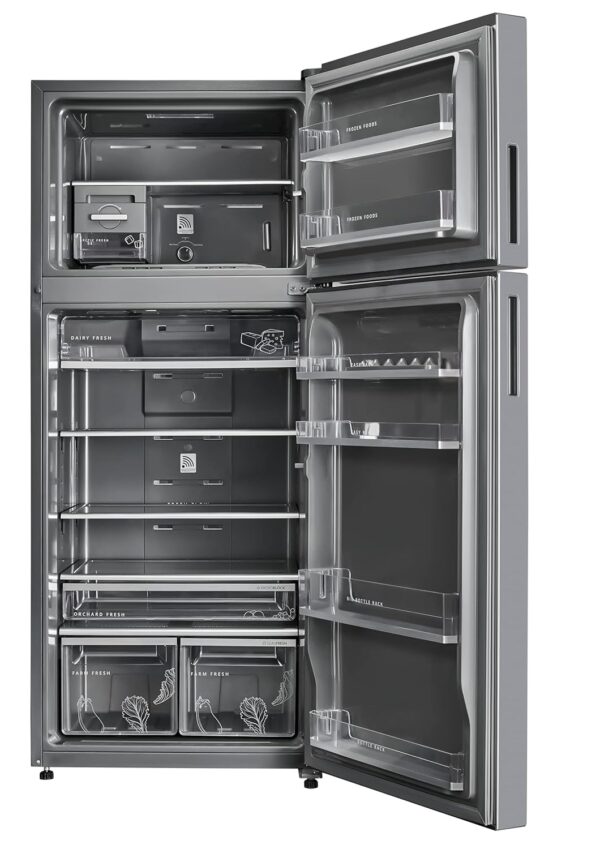 Whirlpool 500 L 3 Star Inverter Frost-Free Double Door Refrigerator (IF INV CNV PLATINA 515 ALPHA STEEL 2S)-N, Grey) - Image 3