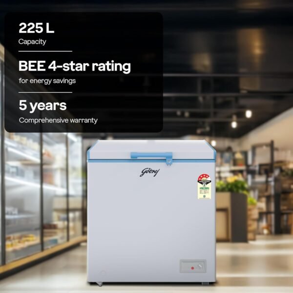 Godrej 207 L Single Door Convertible Deep Freezer (DH ESNCH 225D 1HCNP RW, White) - Image 4