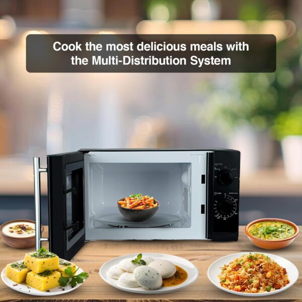 Godrej 20 L Multi Distribution System for Even and Faster Cooking, Solo Microwave Oven With 5 Power Levels (GMX 20SA2, Black) - Image 4