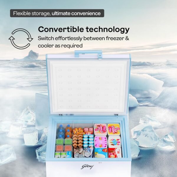 Godrej 207 L Single Door Convertible Deep Freezer (DH ESNCH 225D 1HCNP RW, White) - Image 6