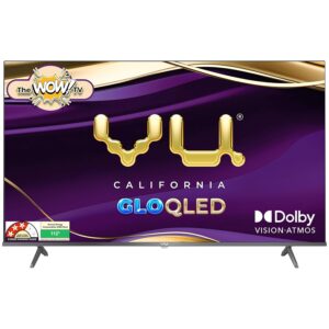 VU 108cm (43 inches) GloQLED Series 4K QLED Smart Google TV 43GLOQLED25
