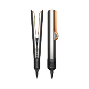 Dyson Airstrait™ Straightener| Wet to Dry Straightener| No Heat Damage| 2 in 1 Straightening| Saves Time| Natural Straight Look|Uses Air| No Hot Plates| Dry & Straighten| Volumunious & Shiny Hair | 3 Modes| Travel Friendly|Intelligent Heat Control| 2 Year Warranty (Bright Nickle / Bright Copper)