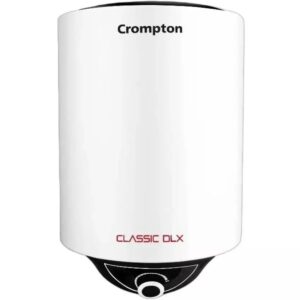 Crompton Classic DLX 15L ASWH-5315 Storage Water Heater (Geyser) | 5 Star Rated | Copper Heating Element | Glassline Coated Tank | Wall Mounted | White
