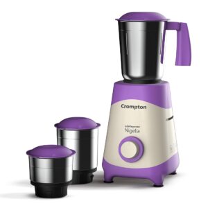 Crompton Nigella 500 Watts Mixer Grinder (ACGM-NIGELLA500W3J) Lavender & white