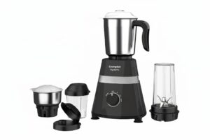 Crompton Nigella Pro 500W Mixer Grinder | 4 Jars (1.2L, 500ml, 400ml, 350ml) | 30 Min Continuous Grinding | Motor Vent-X Technology | Anti-Skid Base | Black | Life Active Series