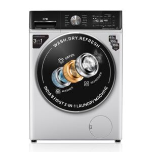 IFB 10 Kg/7 Kg/3 Kg 3-in-1, AI Powered, Fully Automatic Washer Dryer Refresher (IFB Laundrimagic®, EXECUTIVE PLUS ZXS, 9 Swirl Wash, Eco Inverter Technology, Rich Silver)