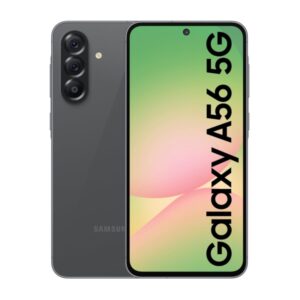 Samsung Galaxy A56 5G (Awesome Graphite, 12GB, 256GB) | Metal Frame | Gemini Live | Awesome Intelligence (AI): Circle to Search, Instant Slo-Mo, Auto-Trim, Object Eraser | Flagship Grade Camera