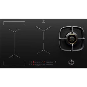 Electrolux 90cm Ultimate Taste 900 built-in hybrid induction hob with 4 cooking zones EHH957BE
