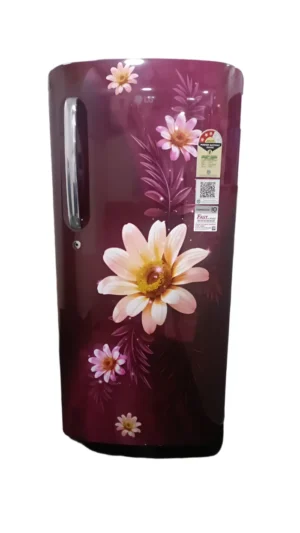 LG GL-B201ASHD 185 L 3 Star Direct Cool Single Door Refrigerator with Fast Ice Making, Moist N Fresh & Toughened Glass Shelves – Scarlet Harmony