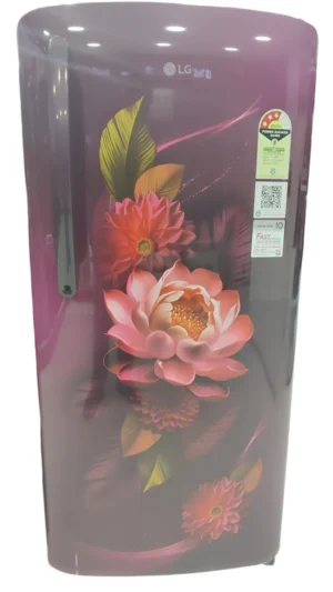 LG GL-B211HRWD, 201 Ltrs 3 Star Inverter Direct Cool Single Door Refrigerator, Red Waterlilly