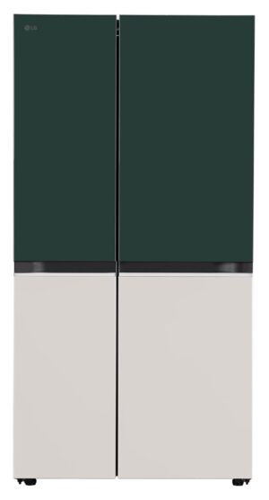 LG 650 L, 3 Star, Frost Free, Double Door, Door Cooling+, Hygiene Fresh+, Smart Inverter Compressor, Wi-Fi Convertible, Side by Side Refrigerator with AI ThinQ (GL-B257EET3, Emerald Tango)