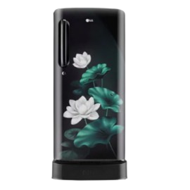 LG 201 L 3 Star Inverter Direct-Cool Single Door Refrigerator (GL-D211HELD, Blue Emerald Lotus, Base stand with drawer)