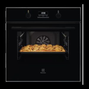 Electrolux 65L 60cm Built-In Oven with 9 Functions, UltimateTaste 500, Glass, Black, KOD3H50BK
