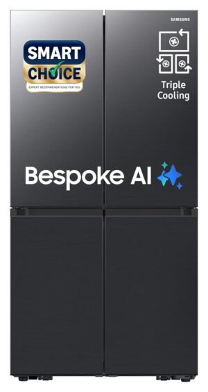 Samsung Smart Choice 650 L, Convertible, Digital Inverter, Frost Free, French Door Refrigerator (RF65DG90BDSGTL, Black, Black Caviar)