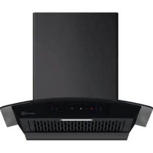 Electrolux 60 cm Wall Mounted Chimney Touch controls (ECC6841GB,Black, 223 (Sq.ft) Area Coverage)