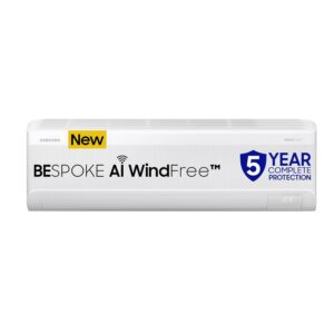 Samsung 1.5 Ton 3 Star Windfree AI Inverter Smart Split AC (WiFi, Energy Saving, Voice Control, Powerful Cooling, Copper, Digital Inverter, 4 Way swing, Convertible, BESPOKE AI AR60H19D13WNNA)